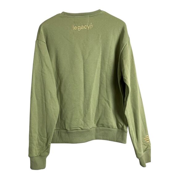 Bumble Dating App Green Sweatshirt Pullover Casual Athleisure Comfy Utility M - Picture 6 of 7